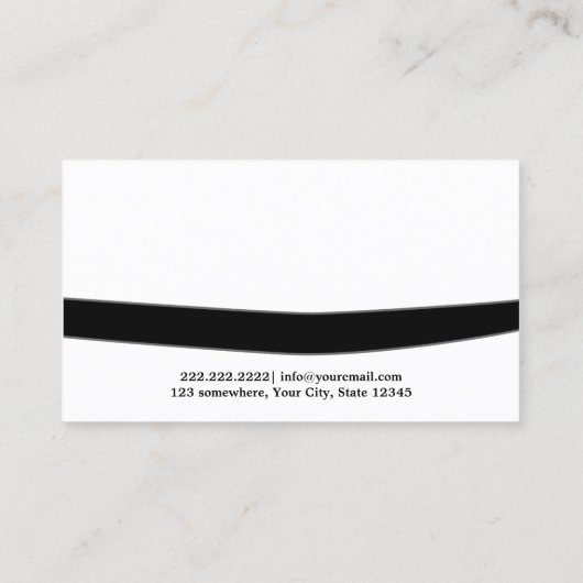 武術アーツブラックベルト道場プロフェッショナル 名刺 (裏面)