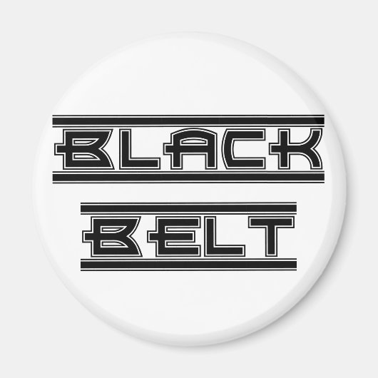 武術アーツブラックベルト マグネット (正面)