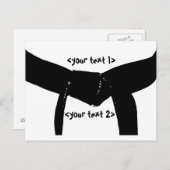 武術アーツベーシックブラックベルトポストカード ポストカード (正面/裏面)