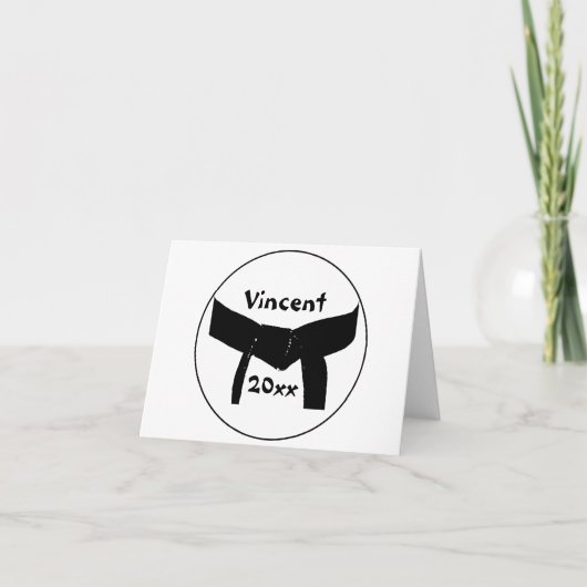 武術アーツベーシックブラックベルト カード (正面)