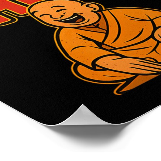 武術アーツボクシングユーモアのチョップマンガースピスト ポスター (角)