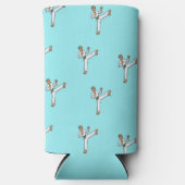 武術アーツマスターパターン青 スリム缶クーラー (正面)