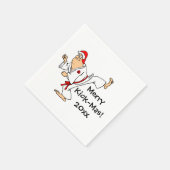武術アーツメリーキック – マスクリスマスパーティー スタンダードカクテルナプキン (角)