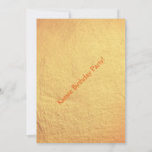 武術アーツモダンーおもしろいパーティー子供の誕生日 招待状 (裏面)