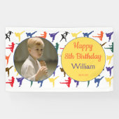 武術アーツモダンー子供の誕生日バナー 横断幕 (横)