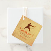 武術アーツモダンー空手子供の誕生日サンキューユー フェイバータグ (インサイチュ)