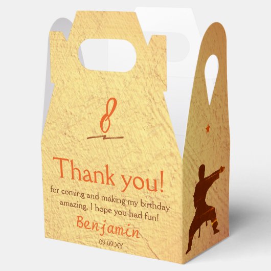 武術アーツモダンー空手子供の誕生日サンキューユー フェイバーボックス (オープン)