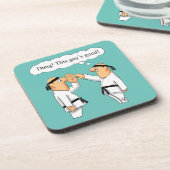 武術アーツユーモアコースターセット(6) コースター (左側)