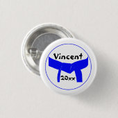 武術アーツライトブルーベルト 缶バッジ (正面&裏面)