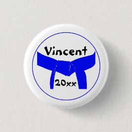 武術アーツライトブルーベルト 缶バッジ