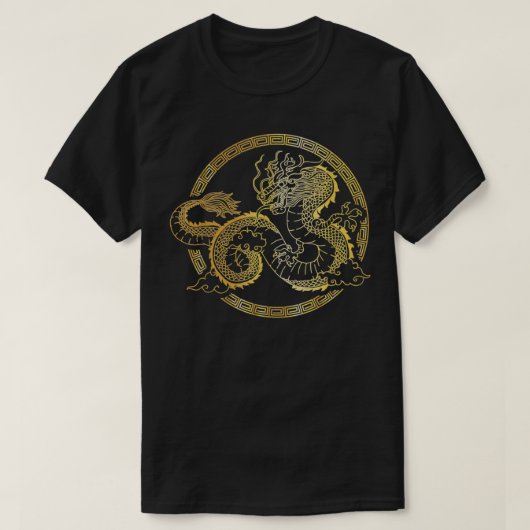 武術アーツ中国のシャツタイチドラゴンTシャツ Tシャツ (デザイン正面)