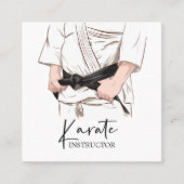 武術アーツ先生ギビジネスカード スクエア名刺 (正面)