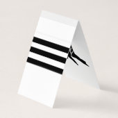 武術アーツ先生ブラックベルトビジネスカード 名刺 (裏面)