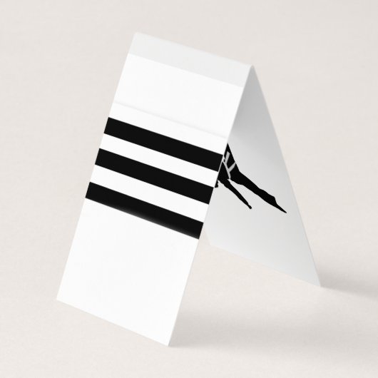 武術アーツ先生ブラックベルトビジネスカード 名刺 (裏面)