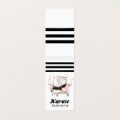 武術アーツ先生ブラックベルトビジネスカード 名刺 (外部フラット)