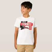 武術アーツ忍者ウォリアーテーマ誕生日ボーイ Tシャツ (正面フル)