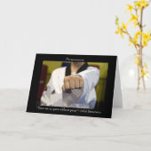 武術アーツ忍耐感動的 カード (黄色い花)