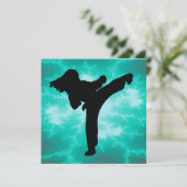 武術アーツ稲妻招待状女性インティール(緑がかった色) 招待状 (スタンド正面)