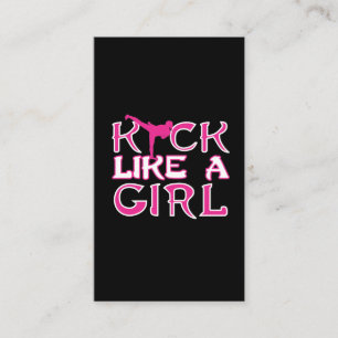 武術アーツ空手キックボクシングガールファイター 名刺