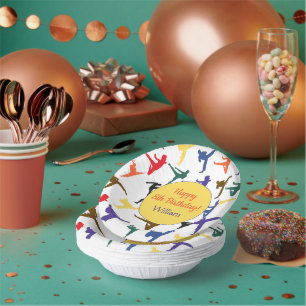 武術アーツ空手キッズパーティーハッピー8誕生日 ペーパーボウル