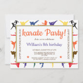 武術アーツ空手キッズ8thバースデーパーティー 招待状 (正面)