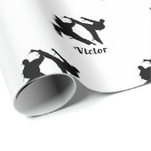 武術アーツ空手テコンドムエタイボーイズ名 ラッピングペーパー (ロールコーナー)