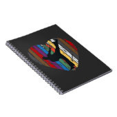 武術アーツ空手ファイターベルトカラー ノートブック (右側)