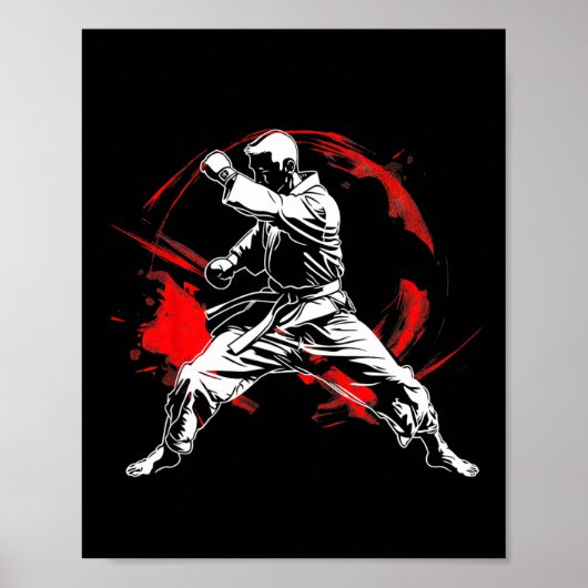 武術アーツ空手ファンダイナミックMmaデザイン ポスター (正面)