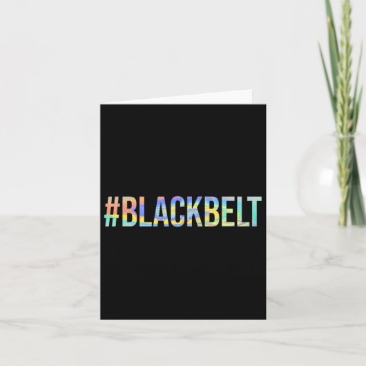 武術アーツ空手ブラックベルト#blackbelt カード (正面)