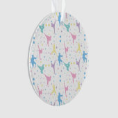 武術アーツ空手抽象芸術スターズスパークレス オーナメント (正面)