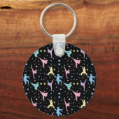 武術アーツ空手抽象芸術スターズスパークレス キーホルダー (正面)