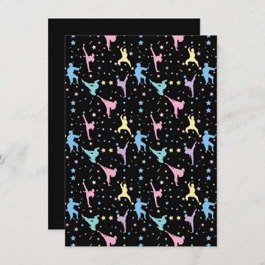 武術アーツ空手抽象芸術スターズスパークレス シーズンカード (正面/裏面)