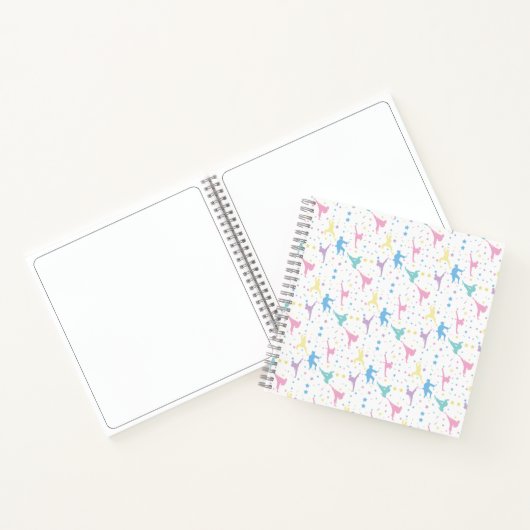 武術アーツ空手抽象芸術スターズスパークレス ノートブック (内部)