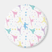 武術アーツ空手抽象芸術スターズスパークレス マグネット (正面)