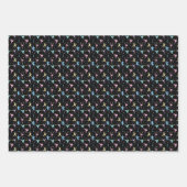 武術アーツ空手抽象芸術スターズスパークレス ラッピングペーパーシート (正面)