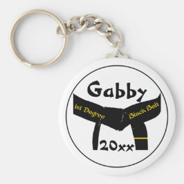 武術アーツ第1度ブラックベルトキーチェーン キーホルダー