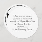 武術アーツ第2度黒帯試験招待状 招待状 (正面/裏面)