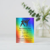 武術アーツ自己防衛 名刺 (スタンド正面)