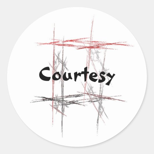 武術アーツ表敬ステッカー ラウンドシール (正面)