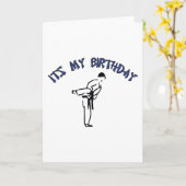 武術アーツ誕生日カードデザイン カード (黄色い花)