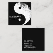 武術アーツ陰陽空手カンフーマスター スクエア名刺 (正面/裏面)