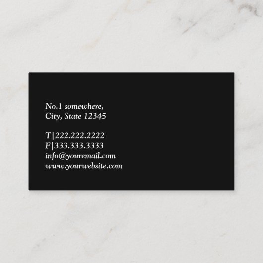 武術アーツ陰陽空手 名刺 (裏面)