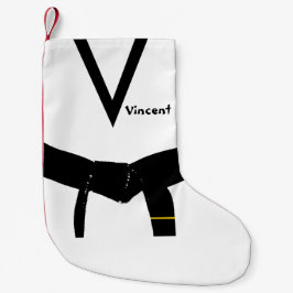 武術アーツ1度ブラックベルト スモールクリスマスストッキング