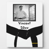 武術アーツ1度黒帯フォトキープサケ フォトプラーク (正面)