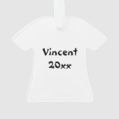 武術アーツ3度黒帯均一デイテッド オーナメント (裏面)