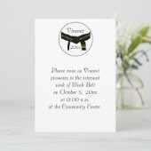 武術アーツ3度黒帯試験招待状 招待状 (スタンド正面)