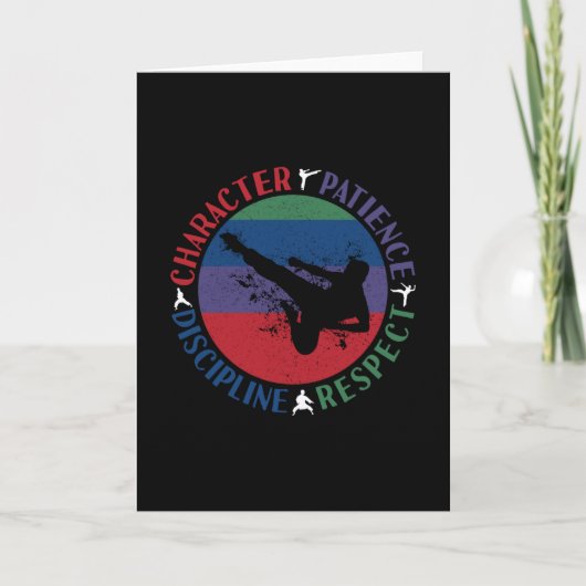 武術アーツ – 空手コアバリュー カード (正面)