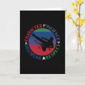 武術アーツ – 空手コアバリュー カード (黄色い花)