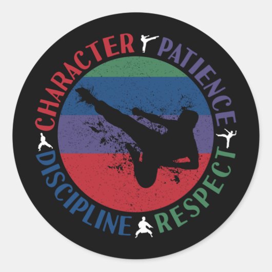 武術アーツ – 空手コアバリュー ラウンドシール (正面)