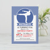 武術アーツ、空手、ブルー&ホワイトストライプズ 招待状 (スタンド正面)